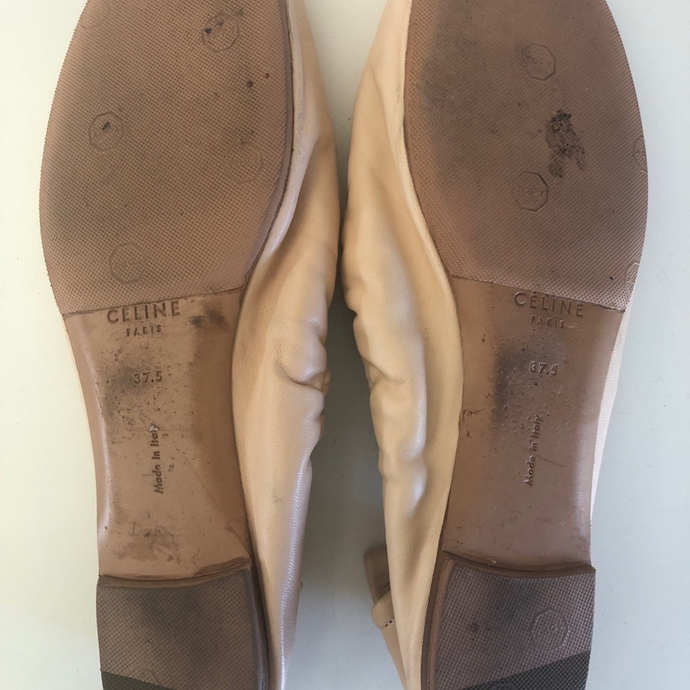 Celine Paris ballet Pink soft leather ballet flats. Size 37.5 EU/ 8 - Picture 2 of 6